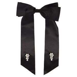 Flower Bow Hair Clip - Simone Rocha - Polyester - Black